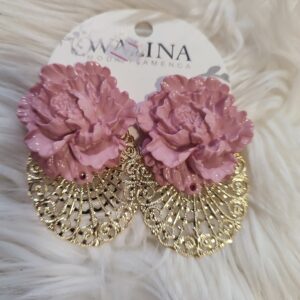 pendiente rosa