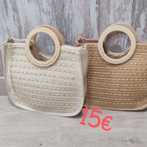 bolso asa madera