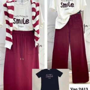 Camiseta de media manga de SMILE.
