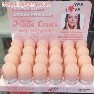 maquillaje en polvo.