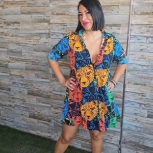 vestido tigre