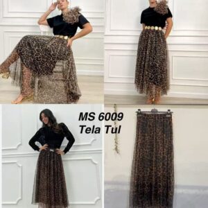 falda gasa animal print