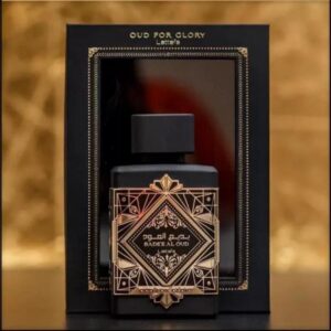 PERFUME ÁRABE DE HOMBRE BOTE Y CAJA NEGRA.