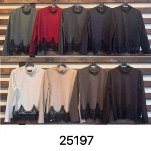 camiseta encaje abajo