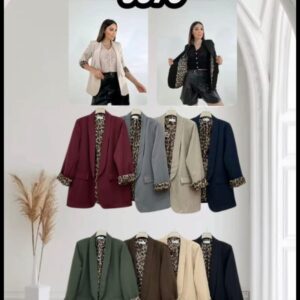 Blaiser con forro de animal print.