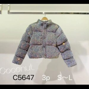 chaquetón acorchado de brillo.