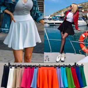 falda corta de vuelo