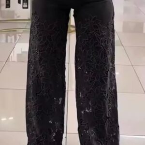 pantalón negro encaje