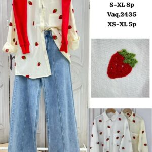 camisa fresas