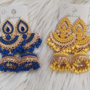 Pendientes de flamenca abanicos .