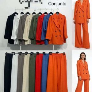 Conjunto de pantalón y chaqueta.