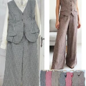 conjunto de pantalón y chaleco.