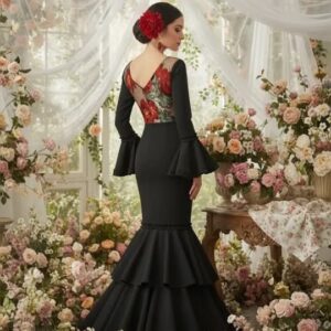 vestido flores espalda