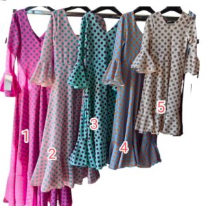 bata flamenca de lunares de niña.