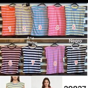 Camisetas de rayas .