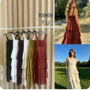vestido volantes