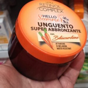 unguento súper bronceador de zanahoria.