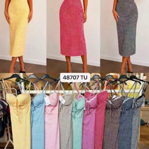 vestido cuadritos