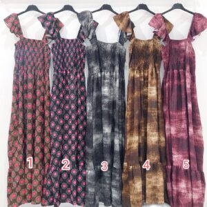 vestido estampado.