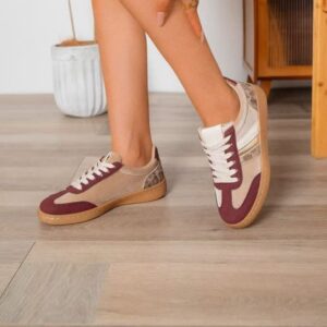 deportivas burdeos con Camel