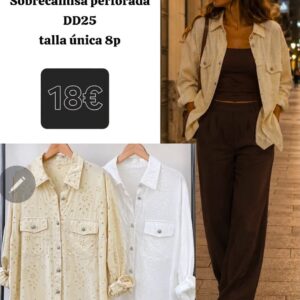 Sobrecamisa perforada .