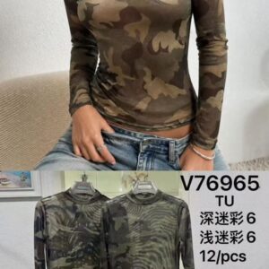 jersey de camuflaje manga larga .