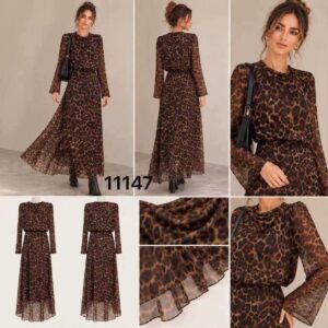 Vestido animal print.