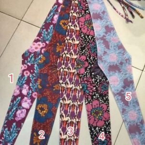 Cinturones estampados.